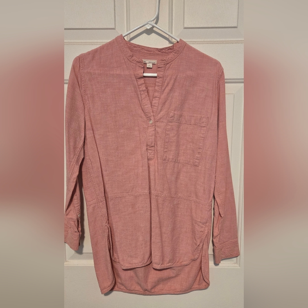 Pink Chambray Blouse